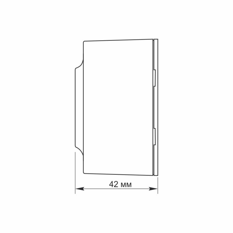 Double external schuko socket IP20 mate black VIDEX BINERA 