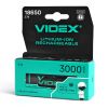 Lithium-ion battery VIDEX 18650-P 3000mAh with protection color box/1pc