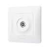 TV socket single white VIDEX BINERA