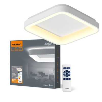 LED Світильник настінно-стельовий квадратний VIDEX-LED-EDGE-SC-72W-WHITE
