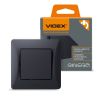 Switch 1 gang black graphite VIDEX BINERA