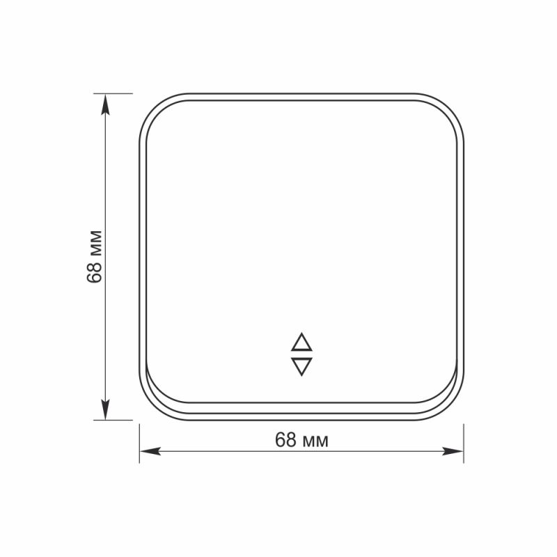 Switch external 1 gang pass IP20 white VIDEX BINERA