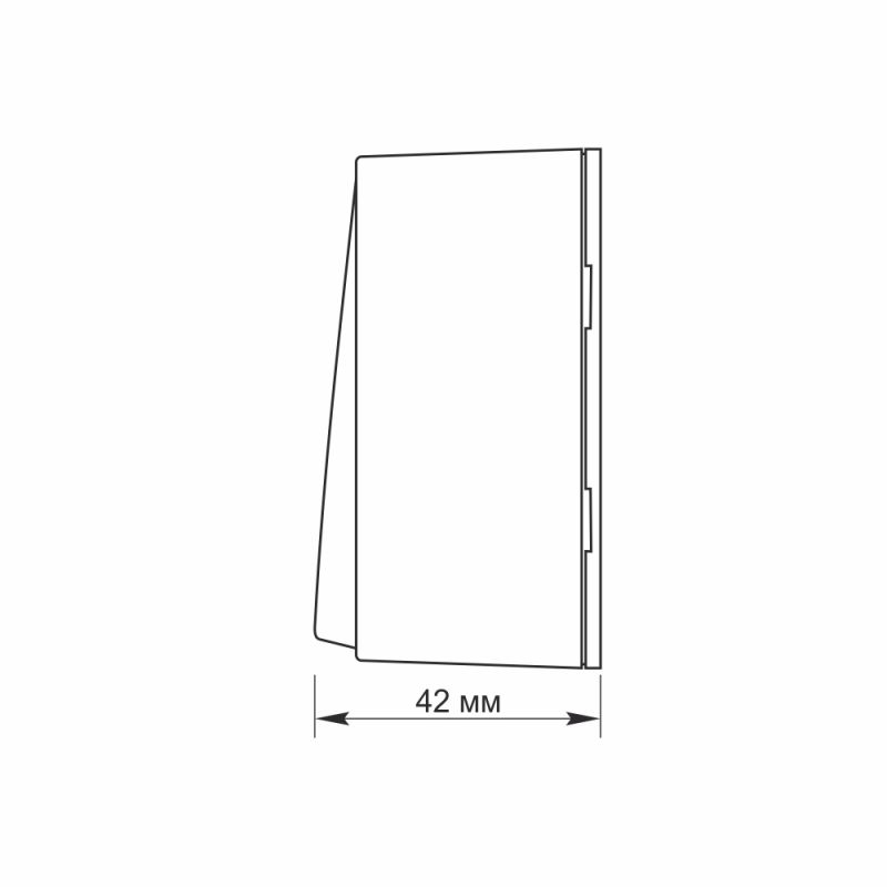 Switch external 1 gang pass IP20 white VIDEX BINERA