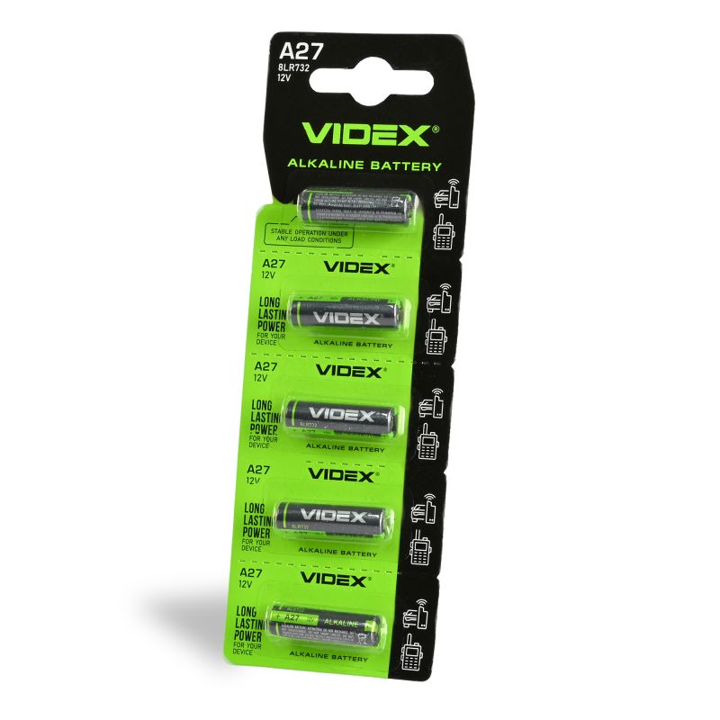 Alkaline battery VIDEX A27 5pcs BLISTER CARD