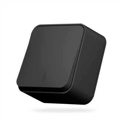 Switch external 1 gang pass IP20 black VIDEX BINERA