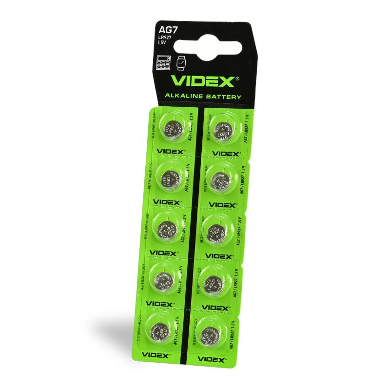 Alkaline battery VIDEX AG7/LR926 BLISTER CARD 10pcs