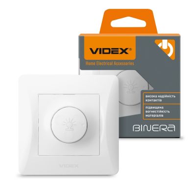 Dimmer 600W white VIDEX BINERA