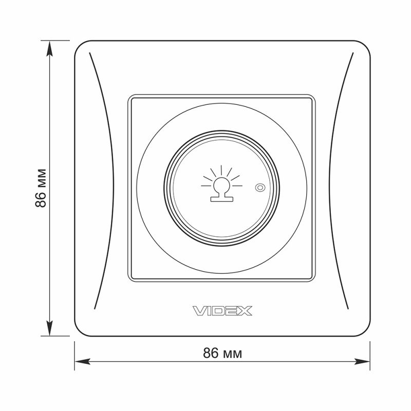 Dimmer 600W white VIDEX BINERA