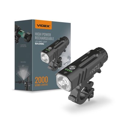 Велосипедний світлодіодний ліхтарик VIDEX VLF-BA286 2000Lm 5000K