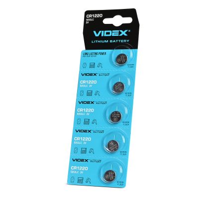 Lithium battery VIDEX CR1220 5pcs BLISTER CARD