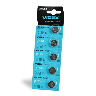 Lithium battery VIDEX CR1632 5pcs BLISTER CARD