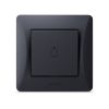 Bell button black graphite VIDEX BINERA