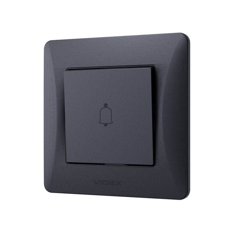 Bell button black graphite VIDEX BINERA