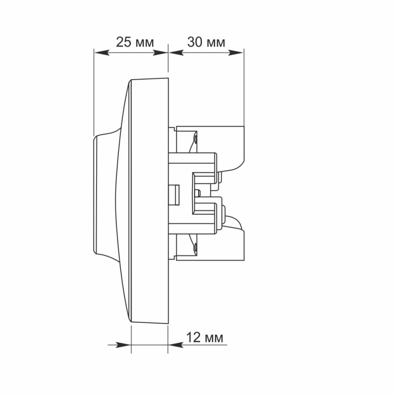 Double schuko socket white VIDEX BINERA