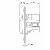 Single schuko socket with grounding with USB+USB-C black VIDEX BINERA