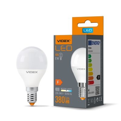 LED Bulb VIDEX-E14-G45-4W-NW