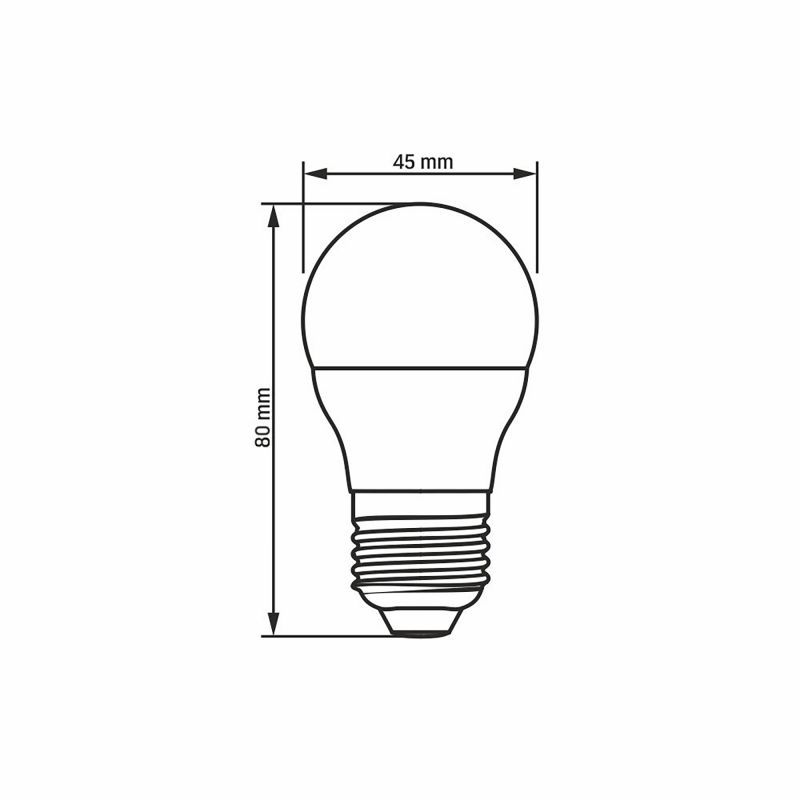 LED Bulb VIDEX-E27-G45-4W-WW