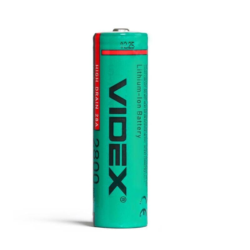 Akumulator litowo-jonowy Videx 18650 wysokoprądowy 20A 2800mAh luzem / 1 szt.