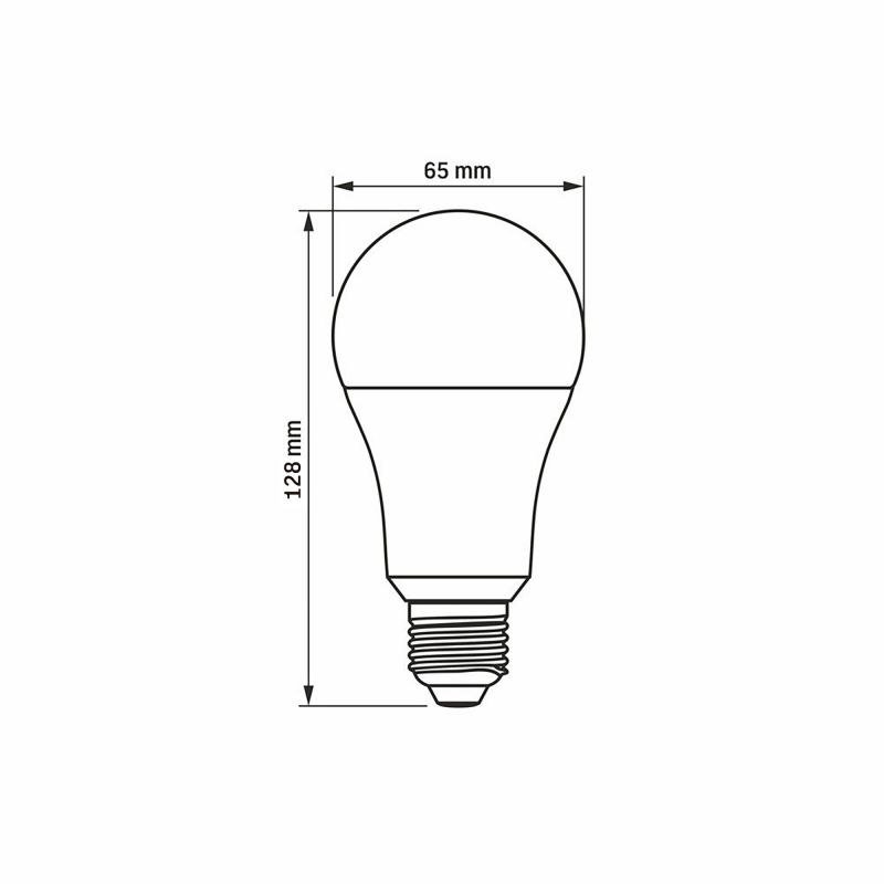 LED Bulb VIDEX-E27-A65-15W-CW