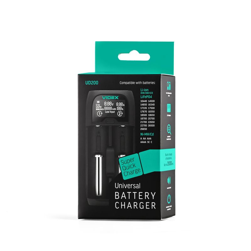 Universal Battery charger VIDEX VCH-UD200