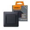 Switch 1 gang black graphite VIDEX BINERA