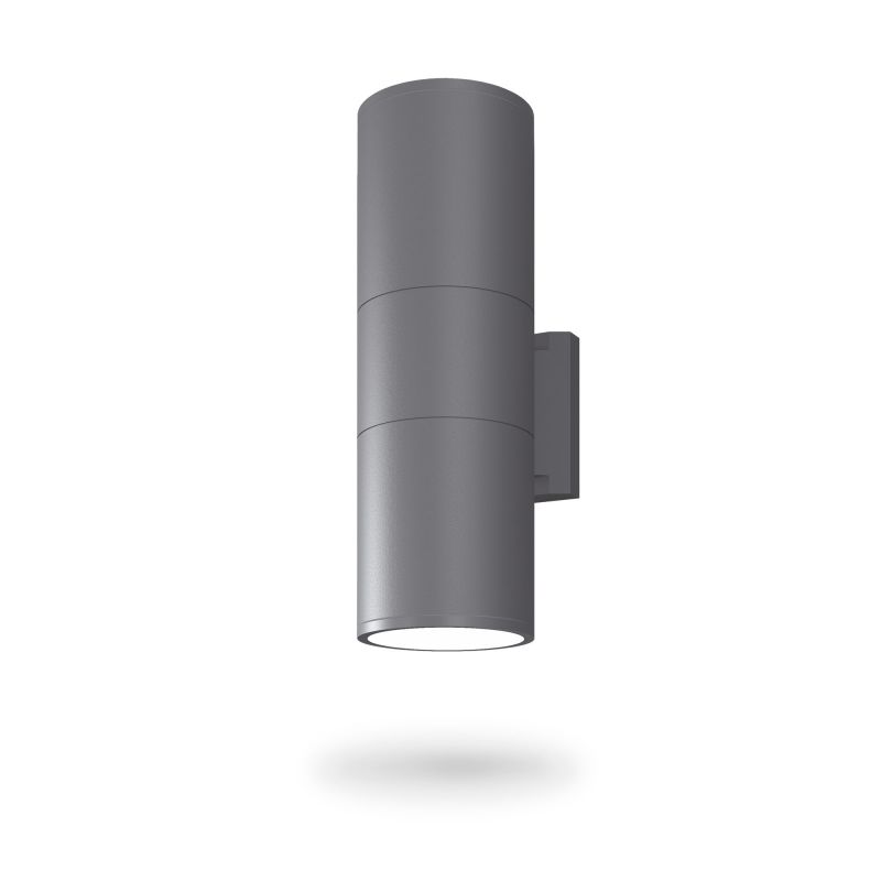 Facade double-sided luminaire VIDEX-2XE27-PORTER-GRAY