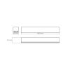 LED Linkable Linear Light VIDEX 24W 0.6М 5000K 2400Lm Black