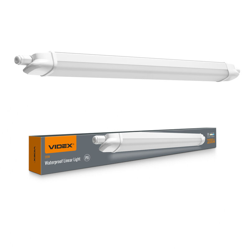 LED Linkable Linear Light IP65 VIDEX 20W 0.6М 5000K 3200Lm White