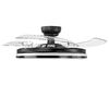 LED Ceiling Light with fan VIDEX CLF01 60W 3000K-4200K-6000K 230V Black