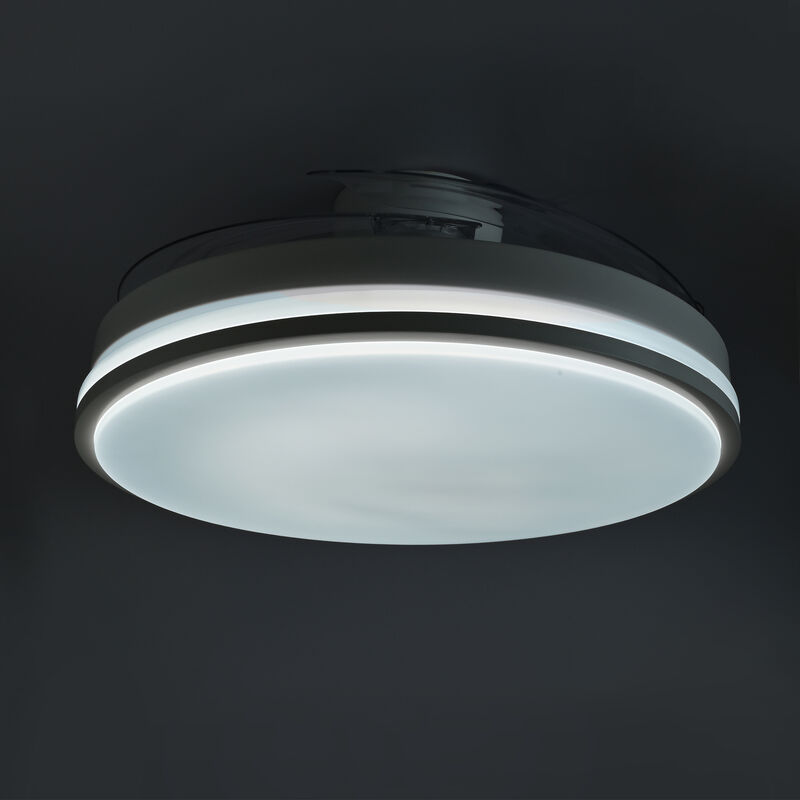 LED Ceiling Light with fan VIDEX CLF01 60W 3000K-4200K-6000K 230V Black