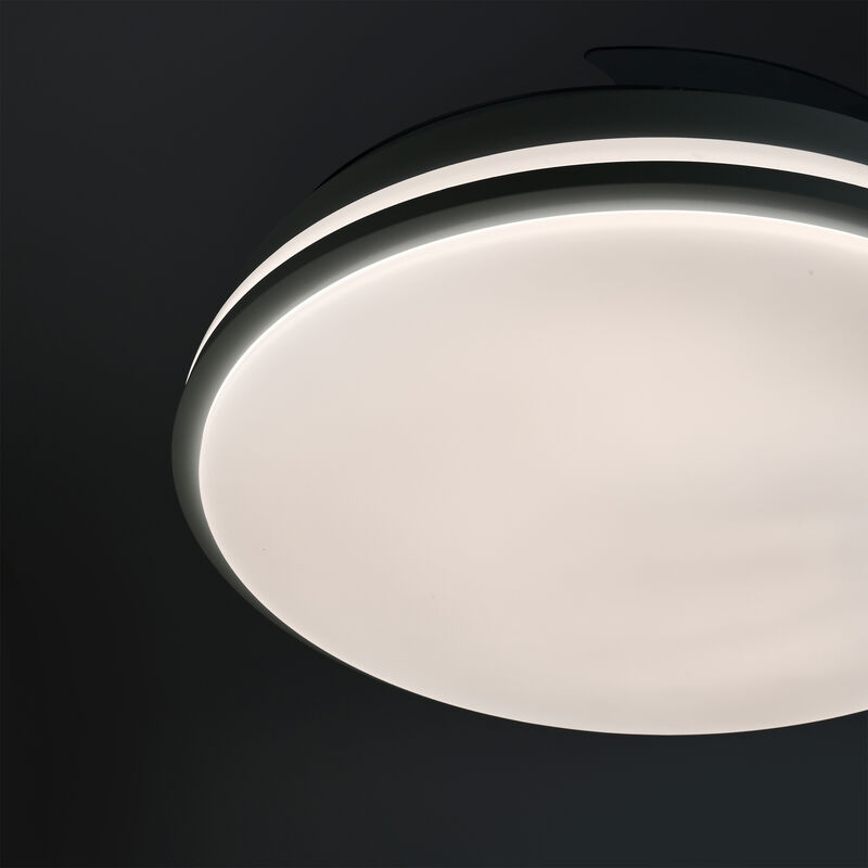 LED Ceiling Light with fan VIDEX CLF01 60W 3000K-4200K-6000K 230V Black