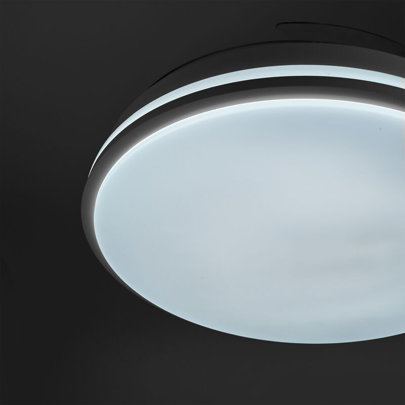 LED Ceiling Light with fan VIDEX CLF01 60W 3000K-4200K-6000K 230V Black