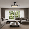 LED Ceiling Light with fan VIDEX CLF01 60W 3000K-4200K-6000K 230V Black