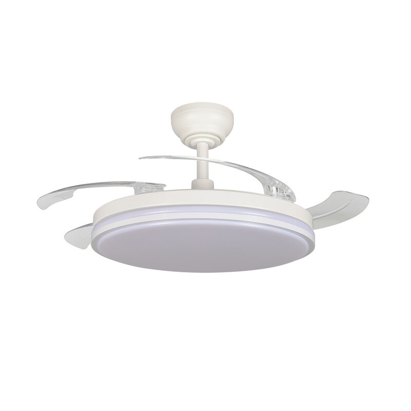 LED Ceiling Light with fan VIDEX CLF01 60W 3000K-4200K-6000K 230V White