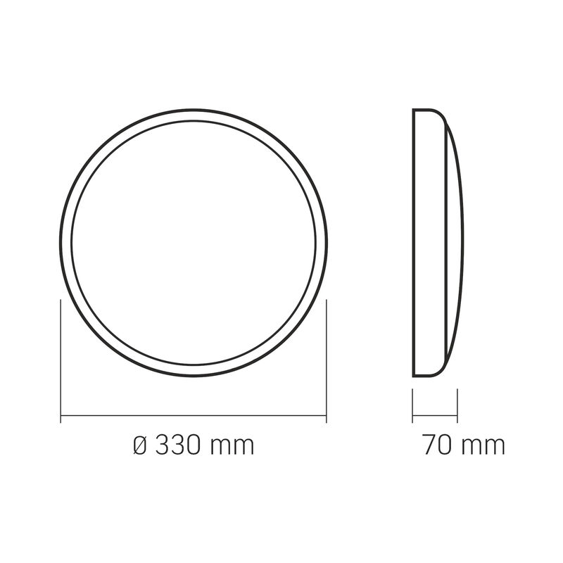 LED Ceiling Light with motion sensor VIDEX VL-CLR-300-2 30W 5CCT White