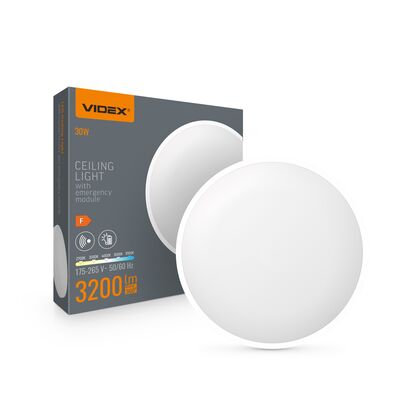 LED Ceiling Light with motion sensor and emergency module VIDEX VL-CLR-EM300-2