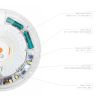 LED Emergency Ceiling Light with motion sensor VIDEX VL-CLR-EM300-2