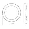 LED Ceiling Light VIDEX DL6R 12W 3000K-4000K-65000K 230V White
