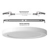 LED-Deckenleuchte VIDEX DL6R 18W 3000K-4000K-6500K 230V weiß