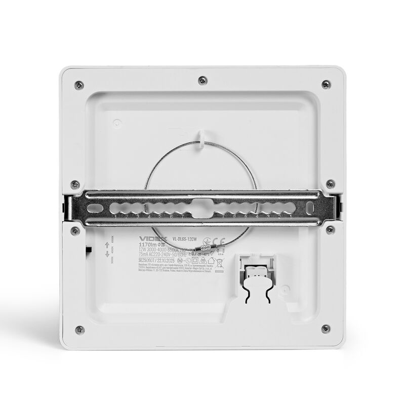 LED Ceiling Light VIDEX DL6S 12W 3000K-4000K-65000K 230V White