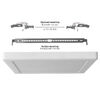 LED Ceiling Light VIDEX DL6S 18W 3000K-4000K-65000K 230V White