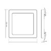 LED Ceiling Light VIDEX DL6S 24W 3000K-4000K-65000K 230V White