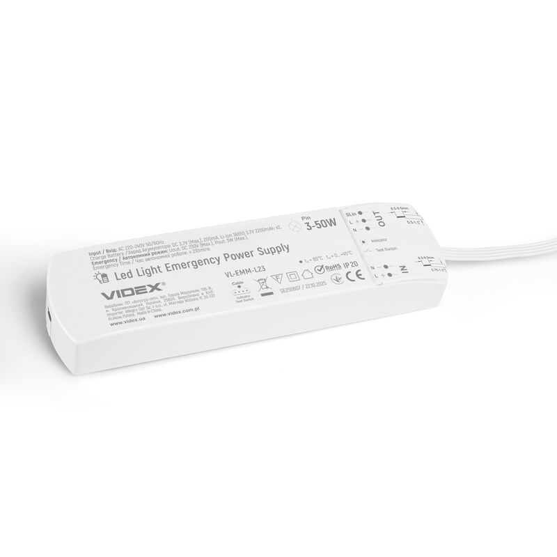 LED Light Emergency Power Supply VIDEX VL-EMM-L23