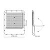 LED Floodlight VIDEX-FLOOD-LED-DAVIS-200W-NW