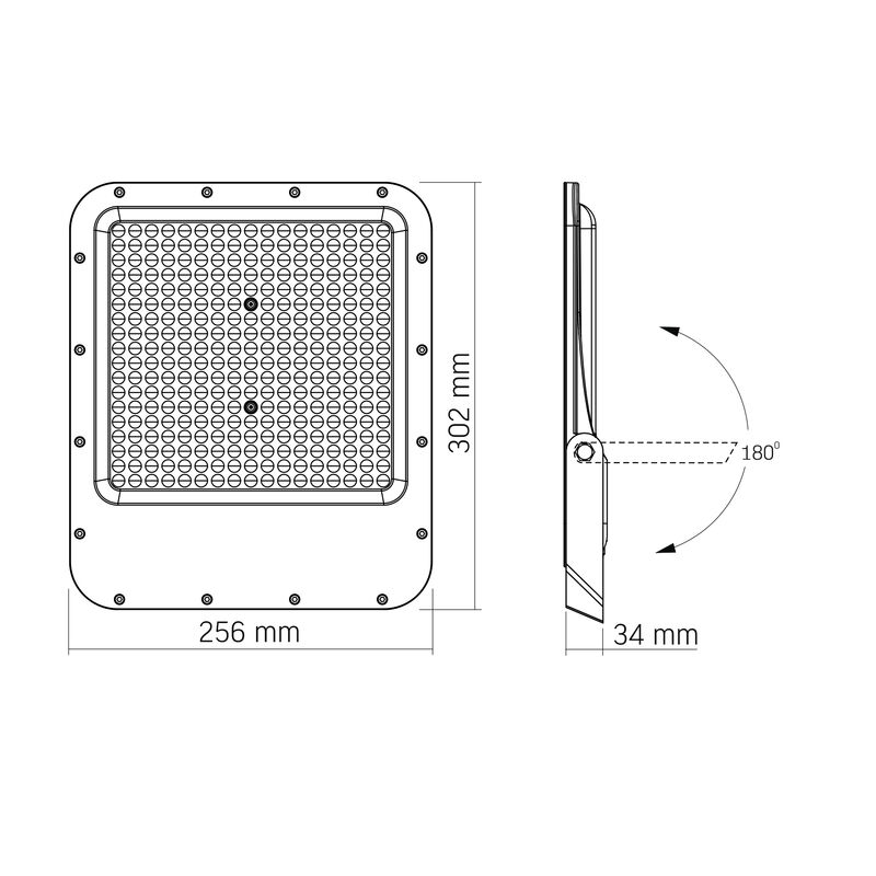 LED Floodlight VIDEX-FLOOD-LED-DAVIS-200W-NW