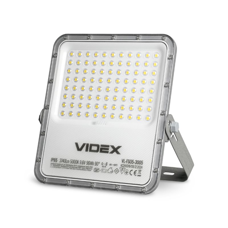 LED Solar Floodlight VIDEX VL-FSO5-3005 3740Lm 5000K