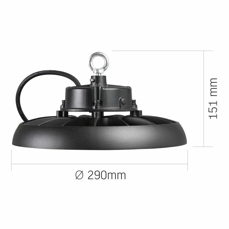 LED High Bay Light VIDEX HB01 150W 5000K 27000Lm 220V Black