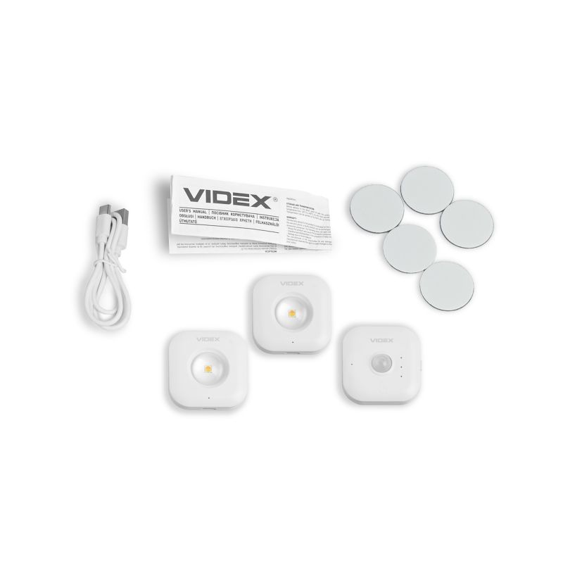 LED RECHARGEABLE NIGHT LIGHT with MOTION SENSOR VIDEX VL-NL075-21