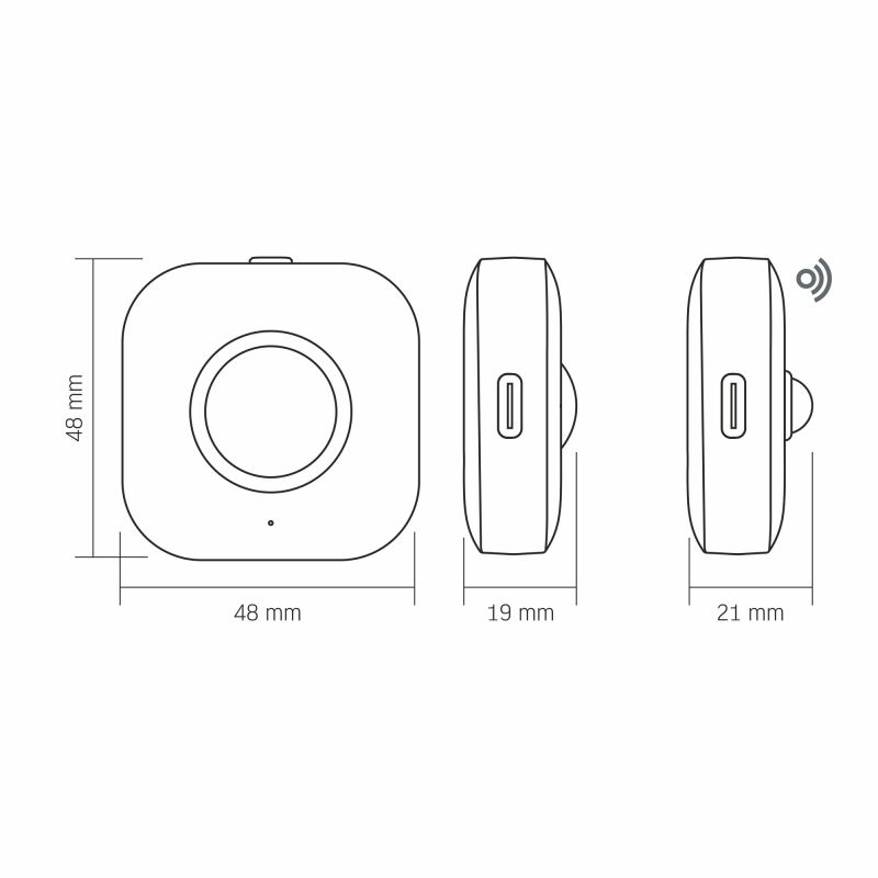 LED RECHARGEABLE NIGHT LIGHT with MOTION SENSOR VIDEX VL-NL075-21