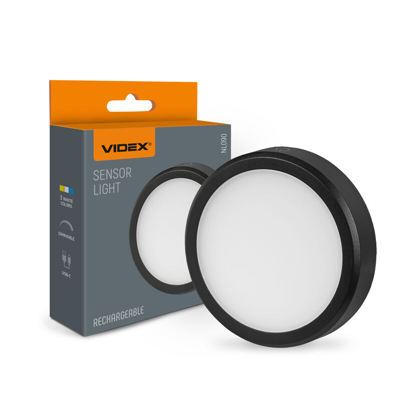 LED RECHARGEABLE LIGHT with MOTION SENSOR VIDEX VL-NL090B